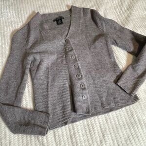 Sarah Spencer Heather Gray Cardigan